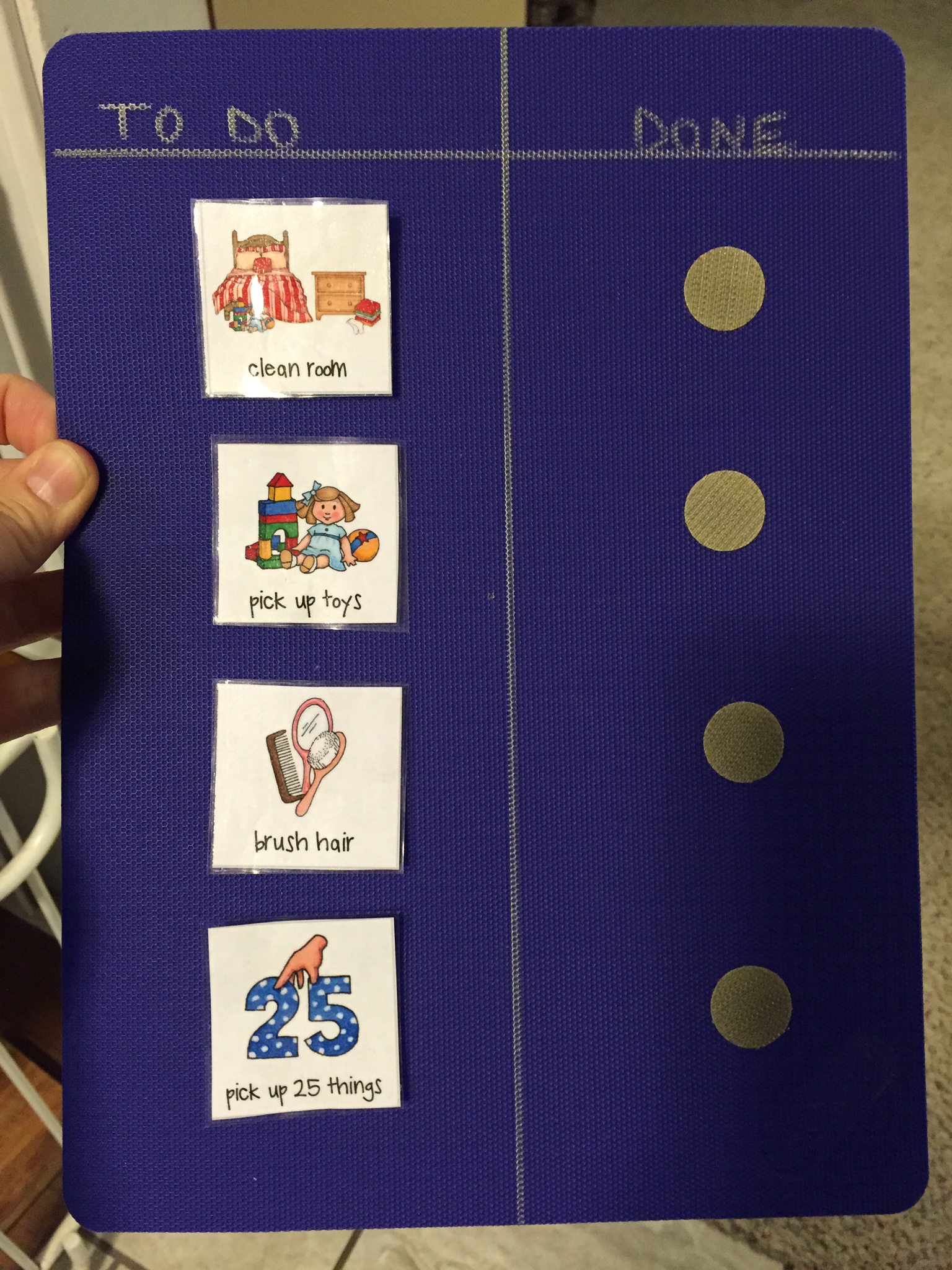 Responsibility Chart/To-Do for Preschoolers